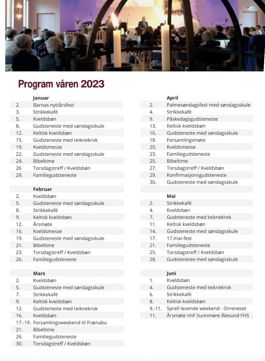 Vårprogrammet for 2023