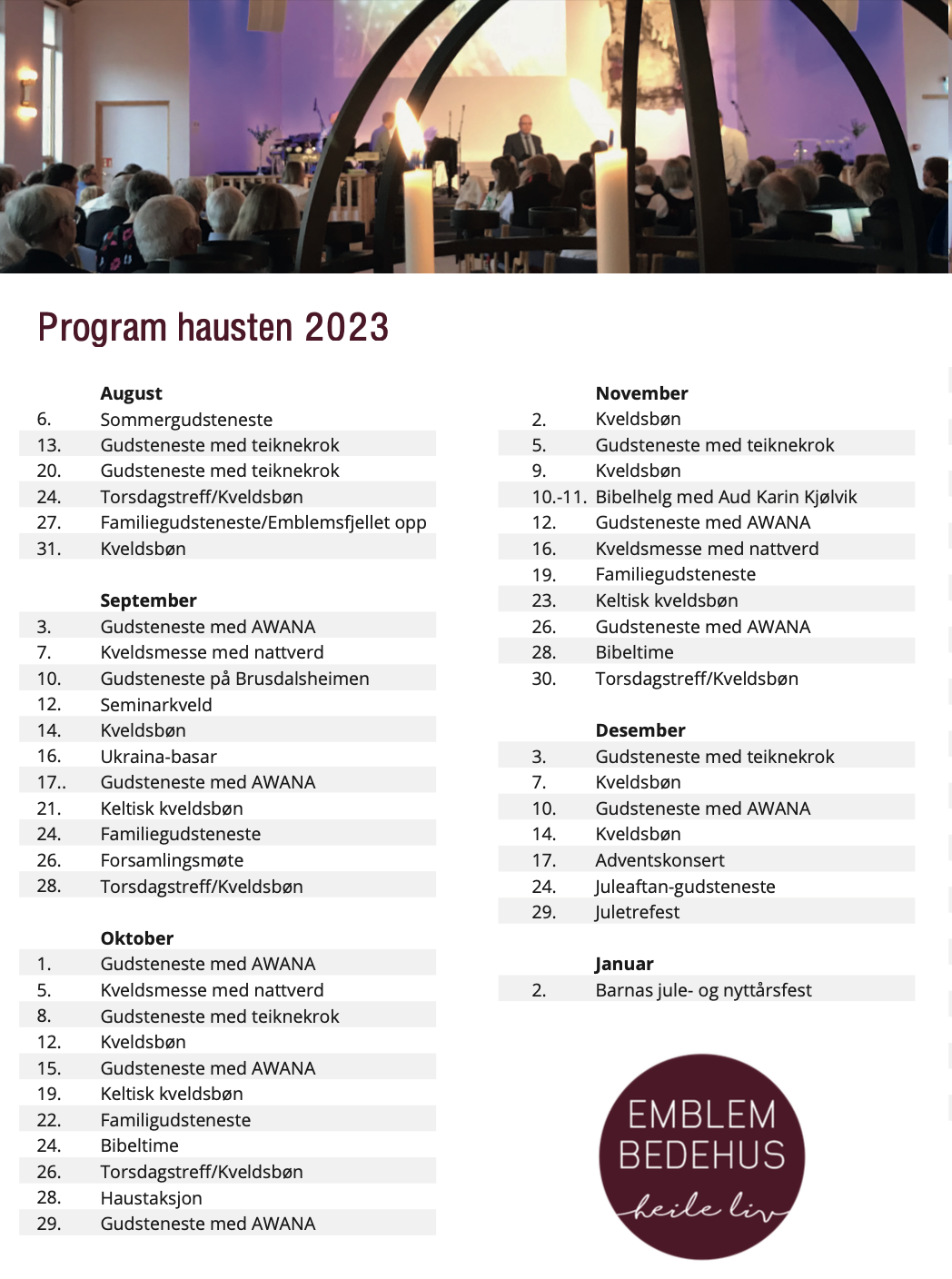 Semesterplan Høst 2023